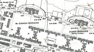 Map of Curragh Camp 1978