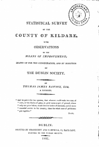 Title page from Rawson's Statistical Survey of County Kildare