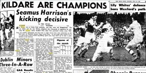 Contemporary newspaper article of Kildare's Leinster Final victory in 1956