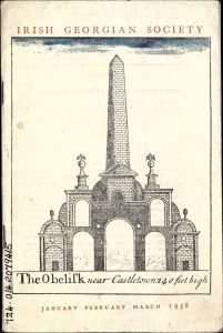 Cover of Georgian Society bulletin, 1958