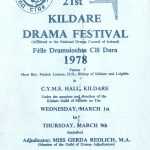 Image advertising the 21st Kildare Drama Festival including dates and venues.