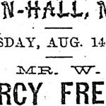 Newspaper advertisement for Percy French concert in Naas Town Hall