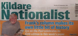 Image of Nationalist highlighting 1500th article by Frank Taaffe