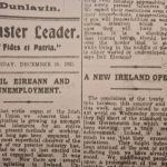 Leinster Leader December 1921 editorial on the Treaty