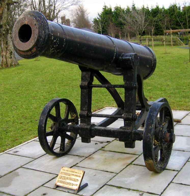 Photograph of Crimean Cannon in Curragh Camp.