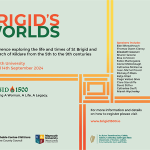 Poster for Brigid's Worlds conference taking place in September 2024