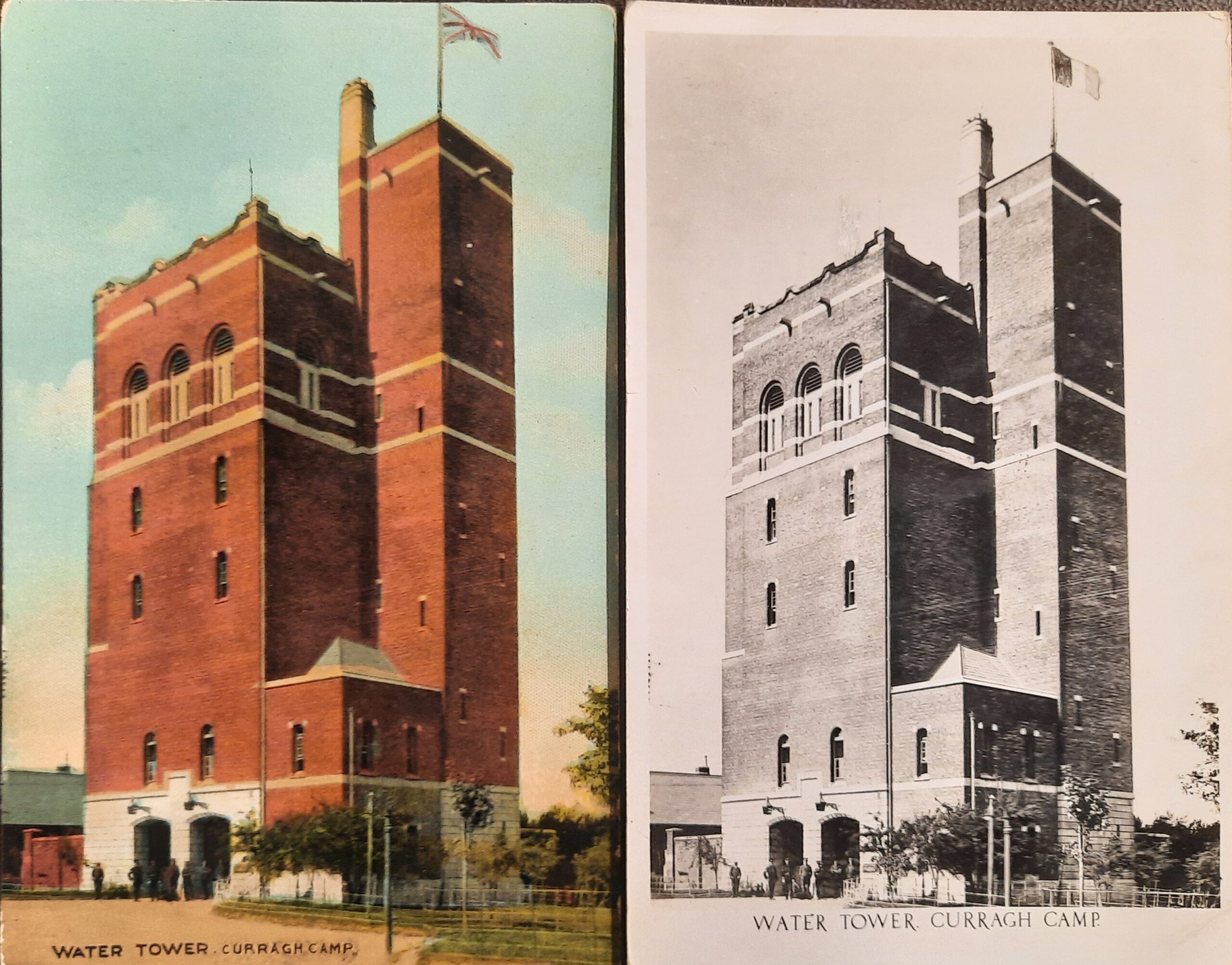 Curragh postcards pre- and post-1922