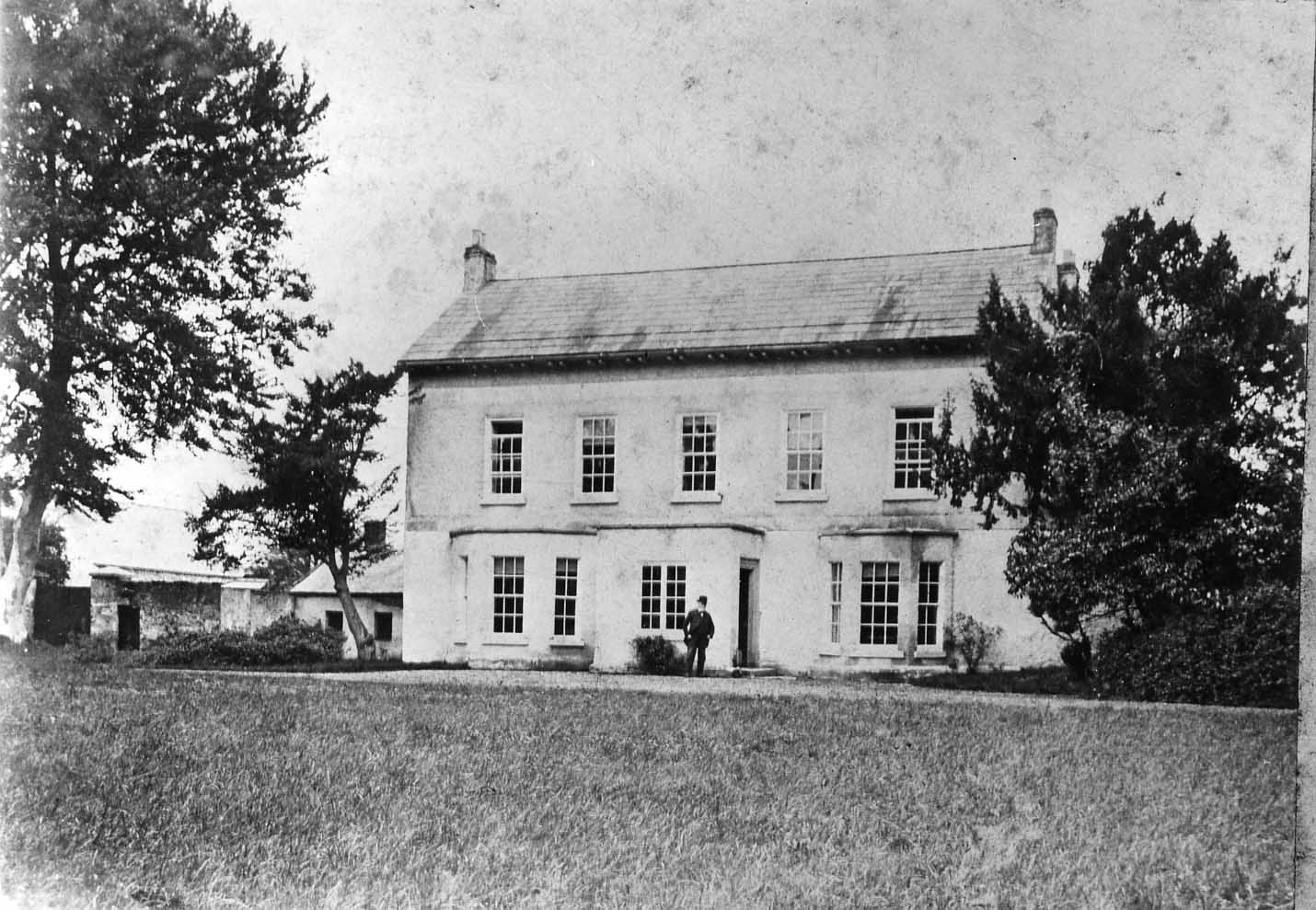 Ballitore House destroyed by fire, 1923