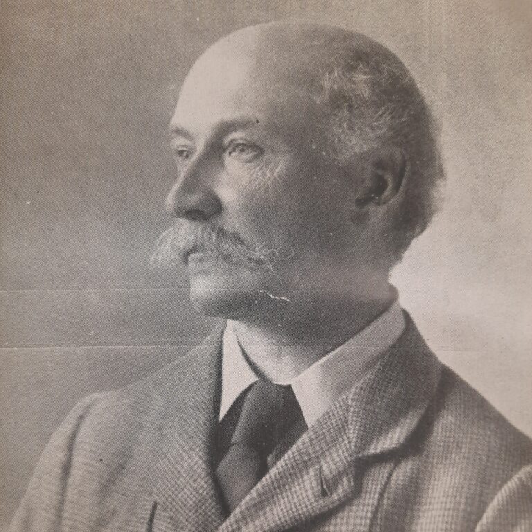 Portrait image of George Mansfield, taken from Vol X of Journal of the County Kildare Archaeological Society, c. 1926.